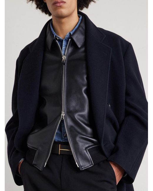 4Cm Full-Grain Leather Belt di Tom Ford in Brown da Uomo