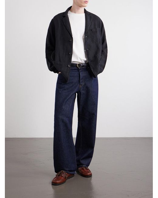 Corridor NYC Blue Linen Blazer for men