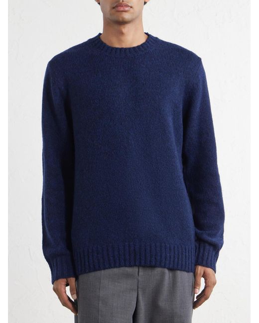 NN07 Blue Lee 6598 Merino Wool-Blend Sweater for men