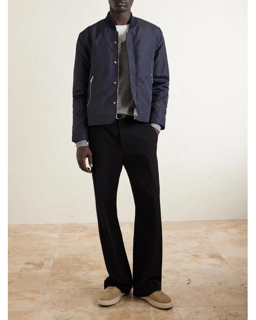 Officine Generale Blue Shell Bomber Jacket for men