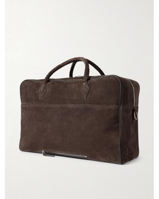 Metier Brown Closer Two Day Suede Holdall for men