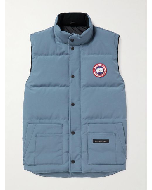 Canada Goose Blue Slim-fit Freestyle Crew Quilted Arctic Tech Down Gilet for men