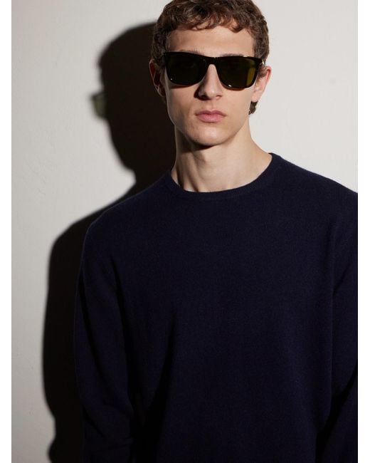 Saint Laurent Gray Square-Frame Acetate Sunglasses for men