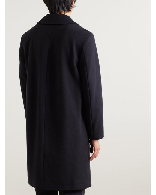 Mr P. Blue Wool-Blend Coat for men