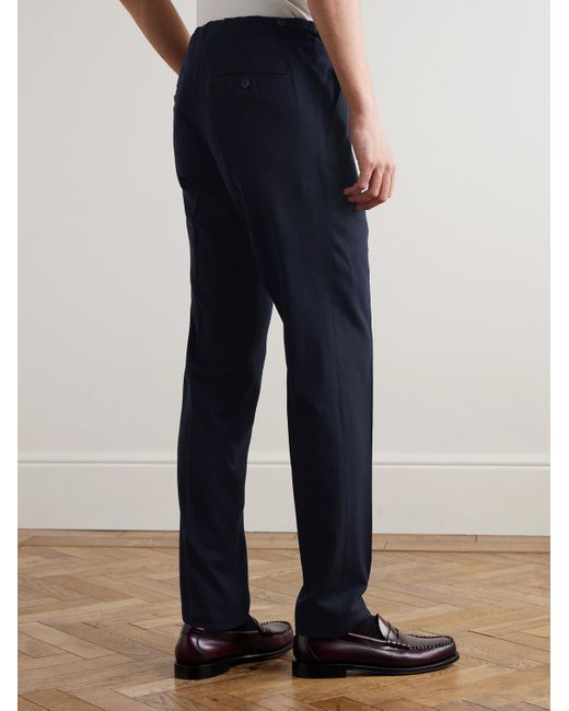 Mr P. Blue Philip Slim-Fit Super 150S Wool Suit Trousers for men