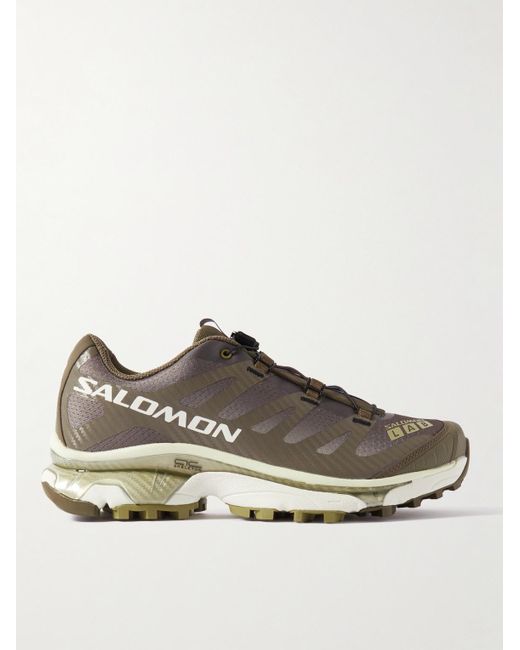 Salomon Brown Xt4-Og Rubber-Trimmed Mesh Sneakers for men