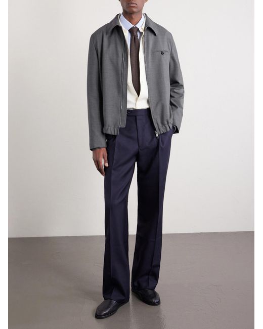 Slowear Gray Wool-canvas Blouson Jacket for men