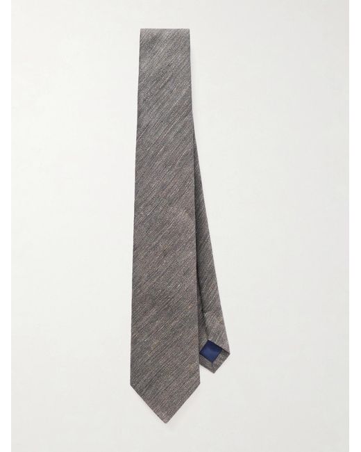 Mr P. White 8cm Linen And Silk-blend Tie for men
