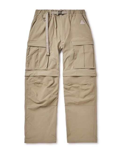 Nike Natural Acg Smith Summit Stretch-shell Cargo Trousers for men
