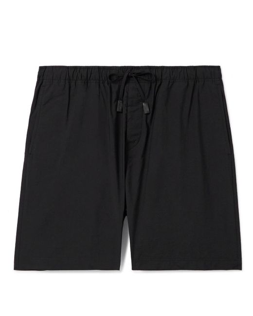 Loewe Black Paula's Ibiza Wide-leg Cotton-blend Poplin Shorts for men
