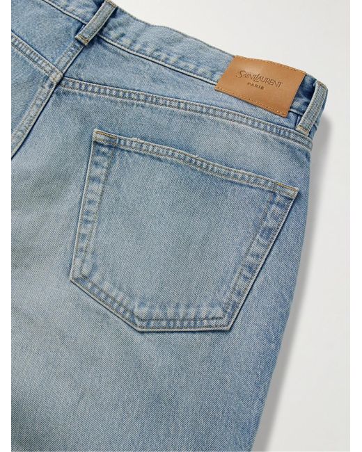 Saint Laurent Blue Mick Straight-Leg Jeans for men