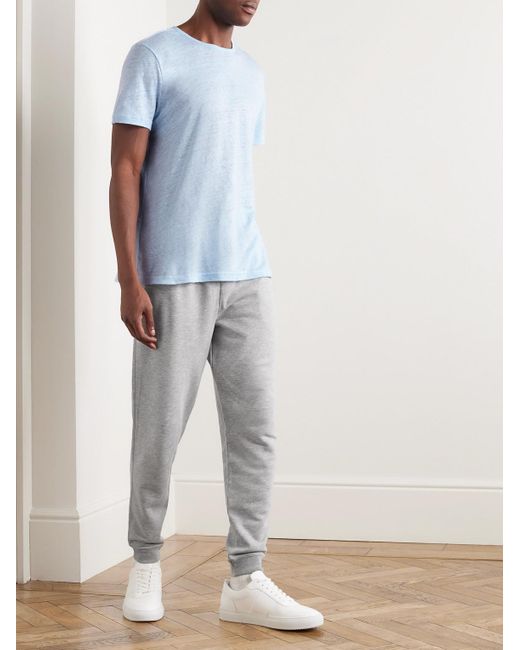 Derek Rose Gray Quinn 1 Tapered Cotton And Modal-Blend Jersey Sweatpants for men
