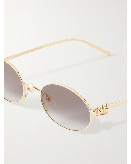 Cartier Natural Rounded-frame Metal Sunglasses for men