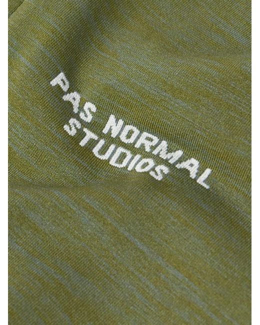Pas Normal Studios Green Escapism Logo-print Cycling Jersey for men