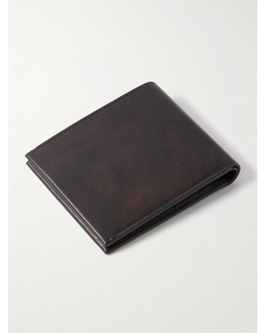 Mulberry Black Camberwell Logo-debossed Leather Billfold Wallet for men