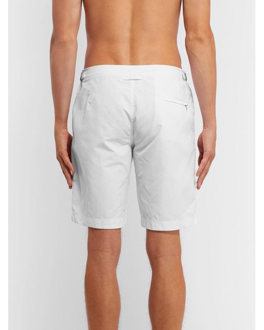 Orlebar Brown White Dane Long-Length Swim Shorts for men