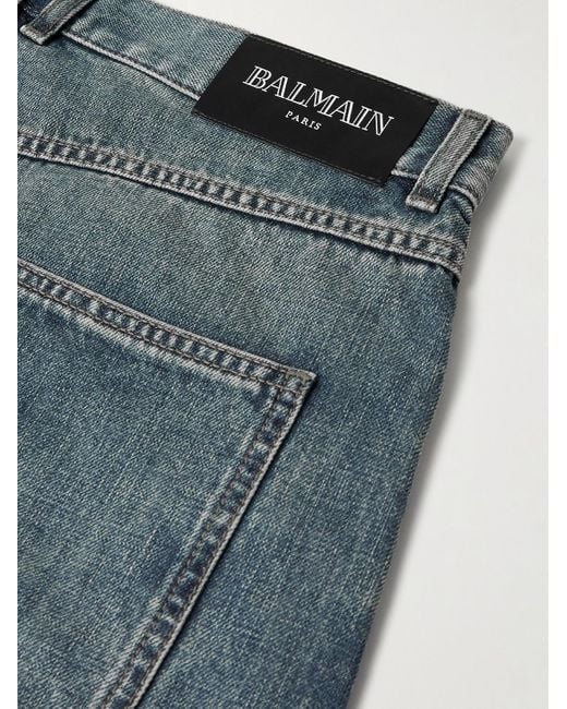 Balmain Blue Wide-leg Jeans for men
