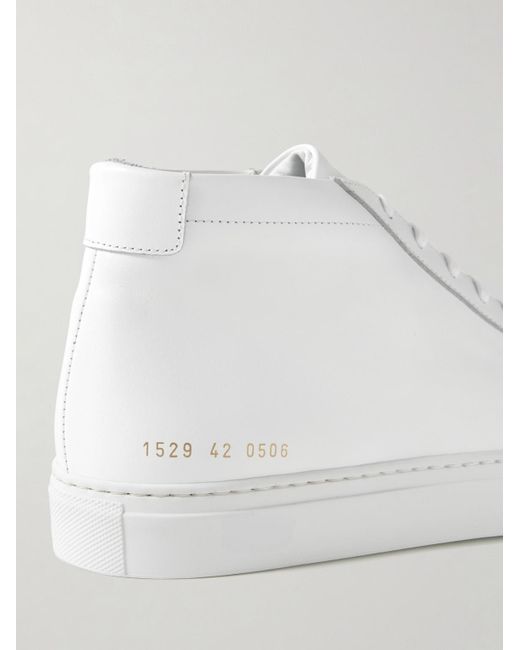 Common Projects White Original Achilles Leather High-top Sneakers for men