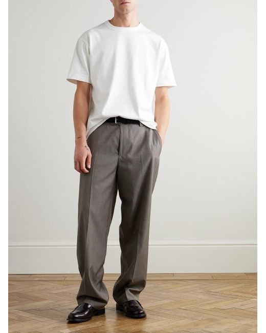 Mr P. White Oversized Cotton-jersey T-shirt for men