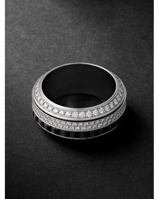 Piaget Black Possession 18-Karat, Diamond And Ceramic Ring for men
