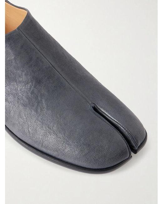 Maison Margiela Blue Tabi Babouche Split-Toe Leather Slip-Ons for men