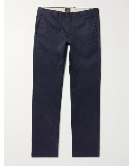 J.Crew Blue 770 Broken-in Slim-fit Cotton-twill Chinos for men