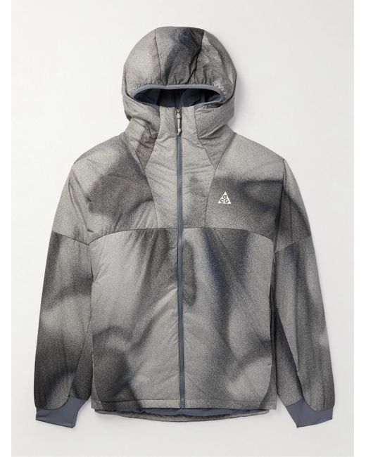 Nike Gray Acg Rope De Dope Therma-fit Adv Hooded Jacket for men