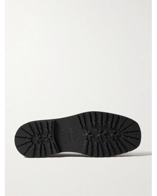 VINNY'S Black Peeters Glossed-Leather Loafers for men