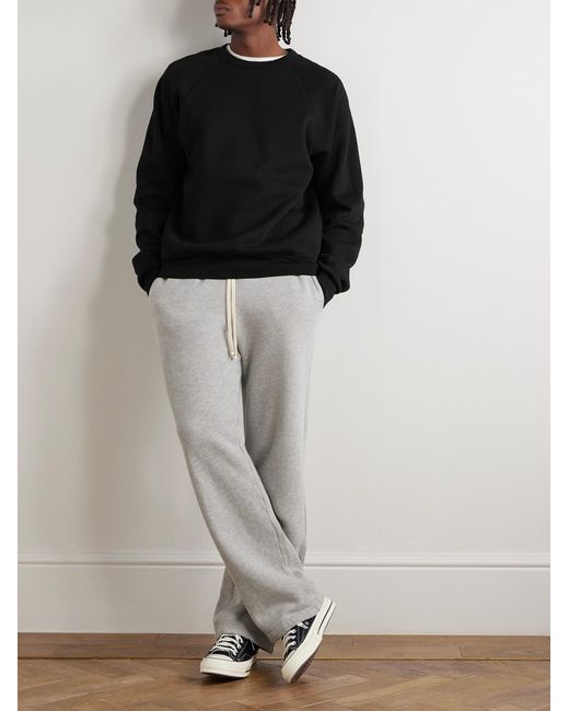 Les Tien Gray Heavyweight Structured-fleece Cotton-jersey Sweatpants for men