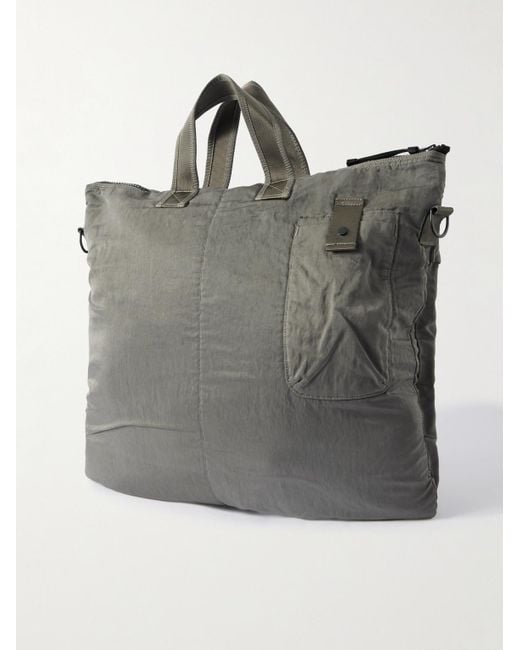 C P Company Tote aus "Nylon B"-Material mit Logoapplikation in Stückfärbung in Gray für Herren
