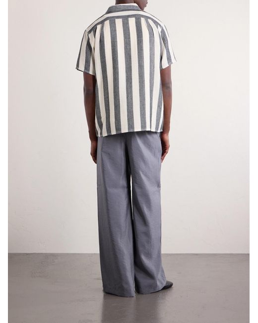 Kardo Black Chintan Striped Cotton Shirt for men