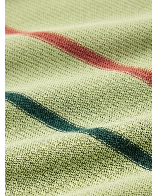 Bode Palmer Polohemd aus Baumwolle mit Streifen in Green für Herren