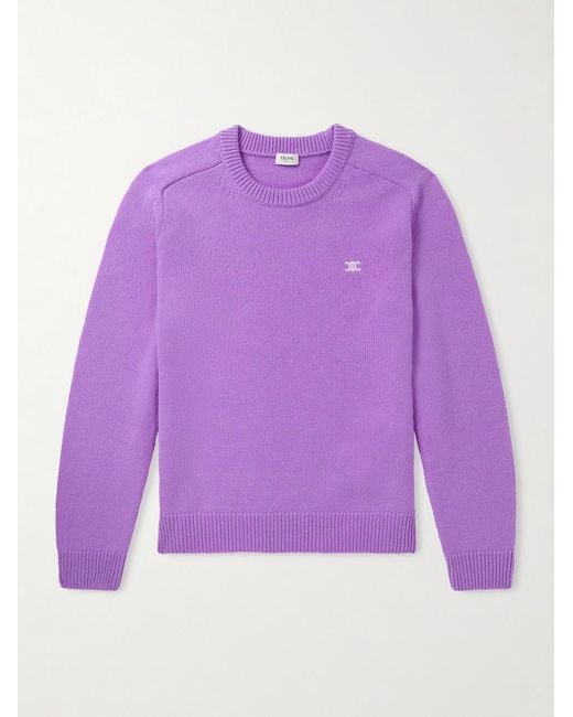 Céline Pullover aus einer Woll-Kaschmirmischung in Purple für Herren