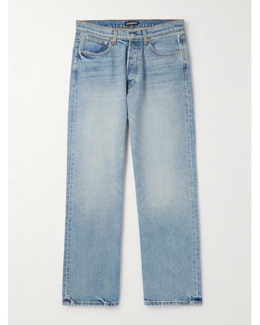 CHERRY LA Blue Wide-leg Jeans for men