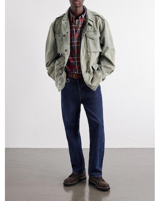 Polo Ralph Lauren Logo-Embroidered Checked Cotton-Oxford Shirt for men