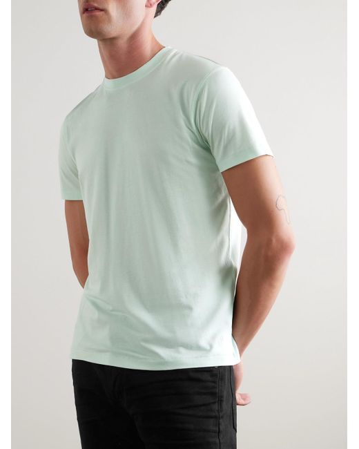 Tom Ford Green Slim-Fit Lyocell And Cotton-Blend Jersey T-Shirt for men
