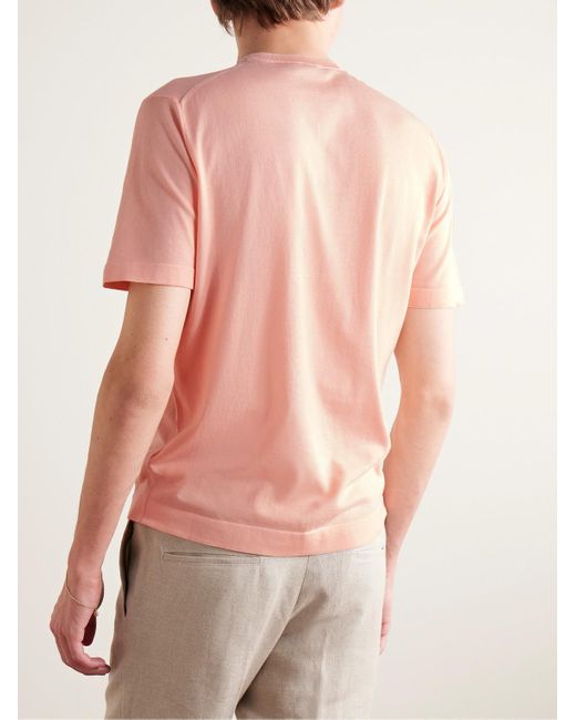 Loro Piana Pink Cotton T-shirt for men