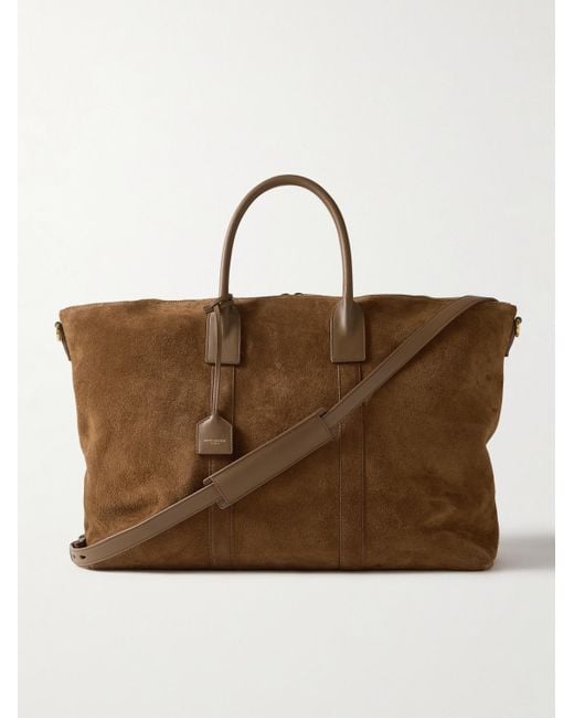 Tote Bag di Saint Laurent in Brown da Uomo