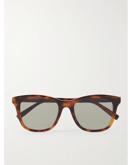 Saint Laurent Multicolor D-frame Acetate Tortoiseshell Sunglasses for men