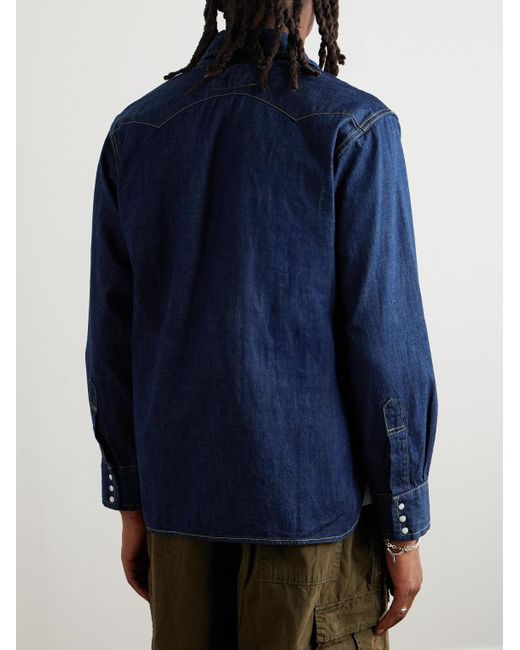 Remi Relief Blue Denim Shirt for men