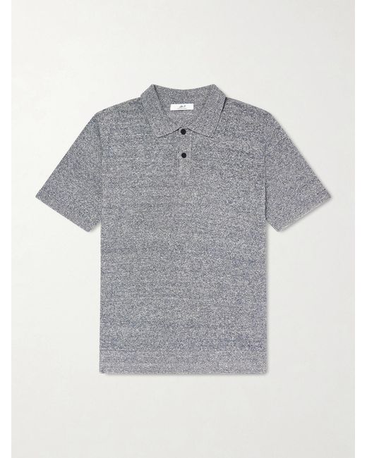 Mr P. Gray Linen And Cotton-blend Polo Shirt for men