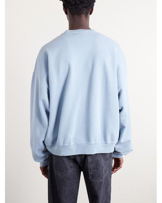Remi Relief Blue Cotton-jersey Sweatshirt for men