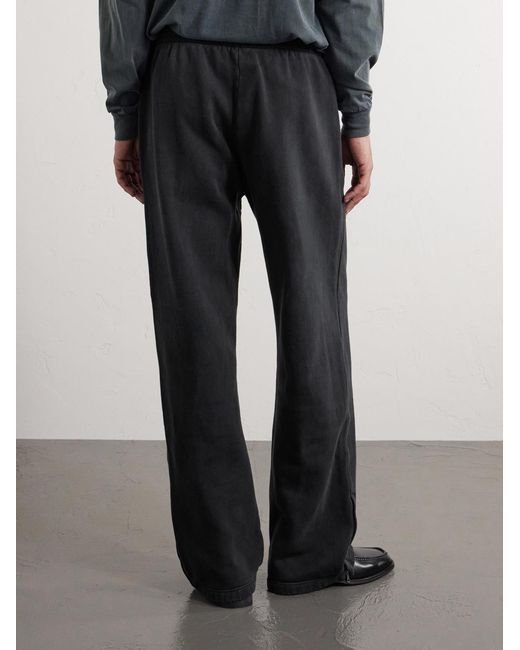 Our Legacy Blue Straight-leg Cotton-jersey Sweatpants for men