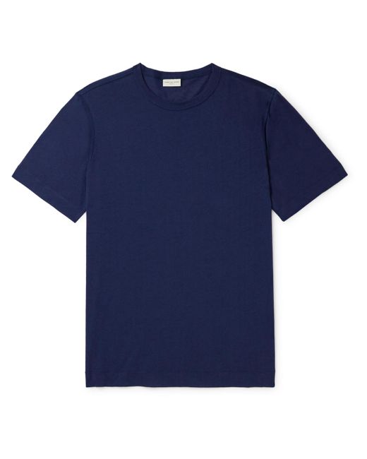 Dries Van Noten Blue Cotton-jersey T-shirt for men