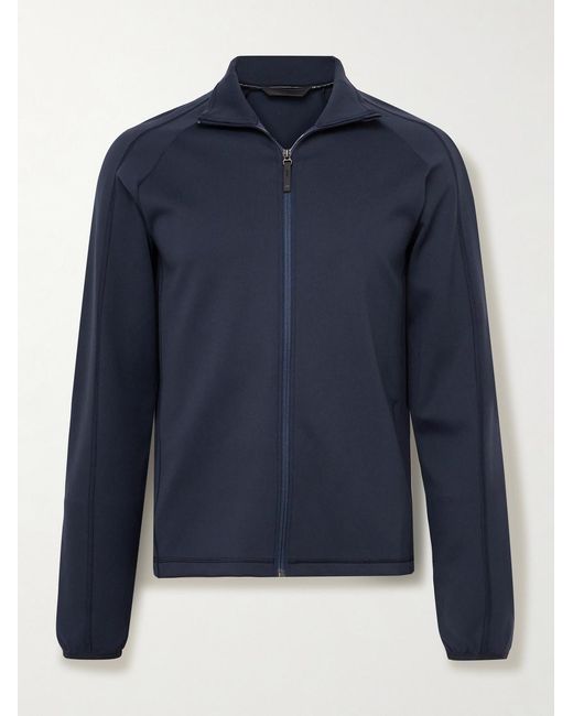 Aztech Mountain Blue Ajax Slim-fit Stretch-jersey Zip-up Ski Mid-layer for men