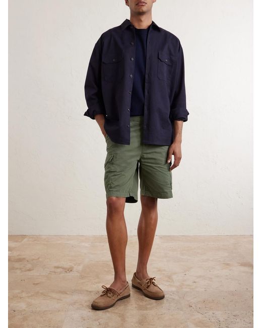 Hartford Green Battle Straight-Leg Cotton Shorts for men