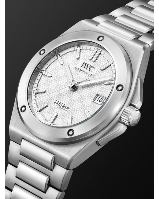Iwc Black Ingenieur Automatic 40Mm Stainless Steel Watch, Ref. No.Iwiw328902 for men