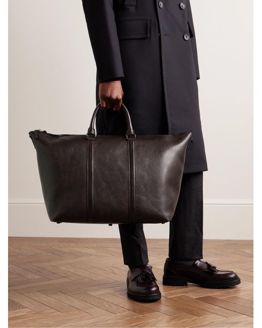 Mulberry Black Camberwell 24-hour Leather Holdall for men