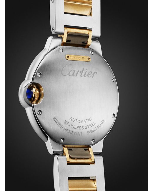 Cartier Black Ballon Bleu De Automatic 36Mm Stainless Steel And Watch, Ref. No. W2Bb0038 for men