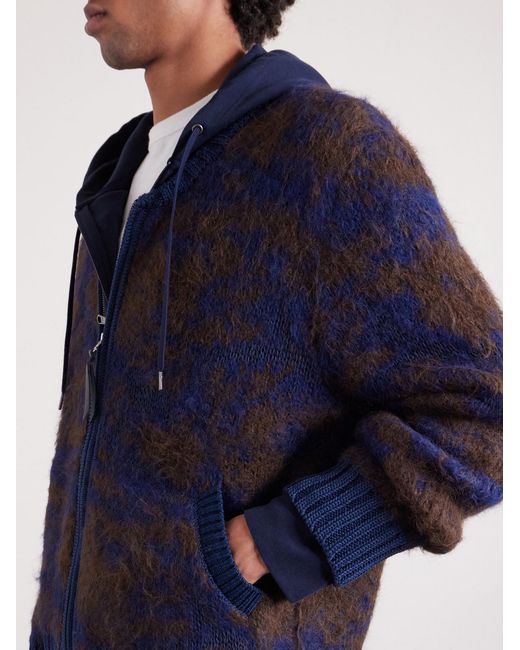 Corridor NYC Blue Cotton-blend Zip-up Cardigan for men